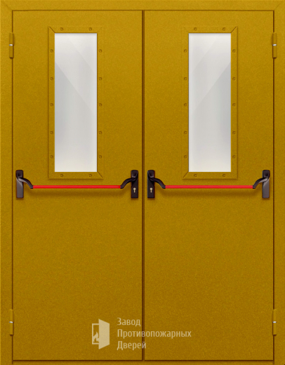 Фото двери «Двупольная со стеклом и антипаникой №65» в Кубинке