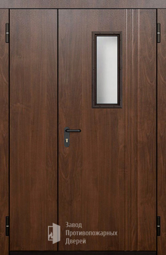 Фото двери «Полуторная МДФ со стеклом» в Кубинке