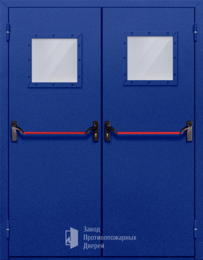 Фото двери «Двупольная со стеклом и антипаникой №53» в Кубинке