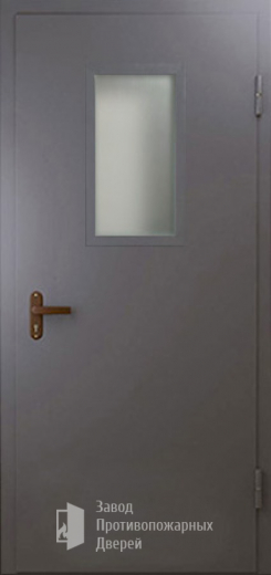 Фото двери «Техническая дверь №4 однопольная со стеклопакетом» в Кубинке