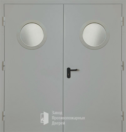 Фото двери «Двупольная с круглым стеклом EI-30» в Кубинке