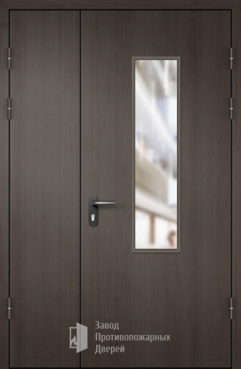 Фото двери «МДФ полуторная со стеклом №24» в Кубинке