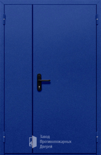 Фото двери «Полуторная глухая (синяя)» в Кубинке