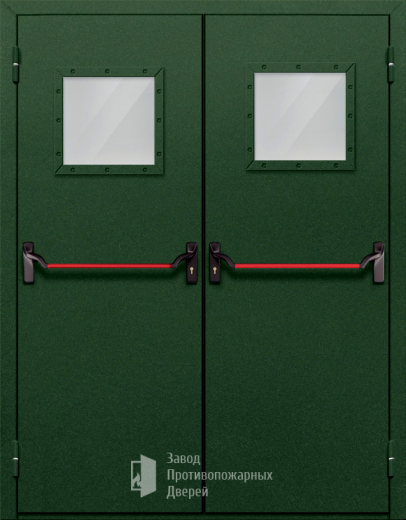 Фото двери «Двупольная со стеклом и антипаникой №59» в Кубинке