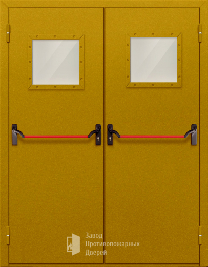 Фото двери «Двупольная со стеклом и антипаникой №55» в Кубинке