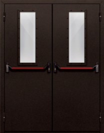 Фото двери «Двупольная со стеклом и антипаникой №610» в Кубинке