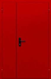 Фото двери «Полуторная глухая (красная)» в Кубинке