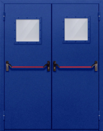 Фото двери «Двупольная со стеклом и антипаникой №53» в Кубинке