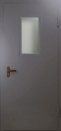 Фото двери «Техническая дверь №4 однопольная со стеклопакетом» в Кубинке