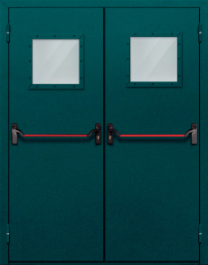 Фото двери «Двупольная со стеклом и антипаникой №56» в Кубинке