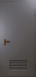 Фото двери «Техническая дверь №3 однопольная с вентиляционной решеткой» в Кубинке